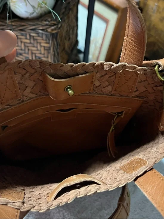 Madewell The Small Transport Crossbody: Woven Leather Edition Purse Bag Tote - Picture 6 of 12